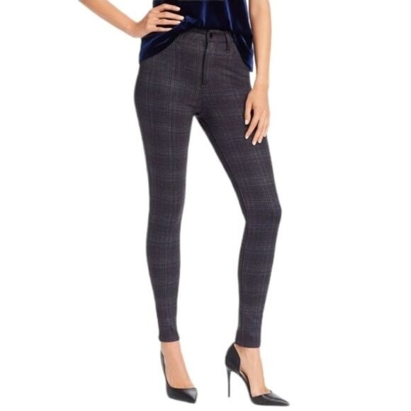 NWT Aqua Windowpane plaid‎ skinny pants Size XS - Picture 1 of 8